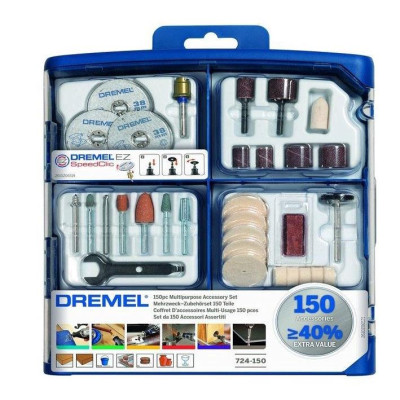 Graviravimo priedų komplektas Dremel 724, 150 vnt Graviravimo priedų komplektas Dremel 724, 150 vnt