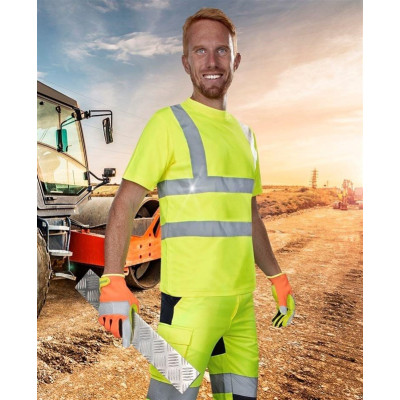 Marškinėliai Ardon Hi-viz Ref101, geltona, L Marškinėliai Ardon Hi-viz Ref101, geltona, L