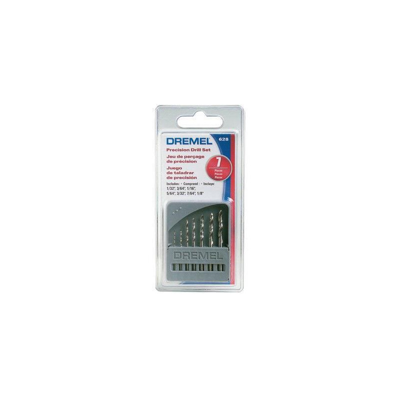 Grąžtų komplektas Dremel 628, 2615062832, 7 vnt Grąžtų komplektas Dremel 628, 2615062832, 7 vnt