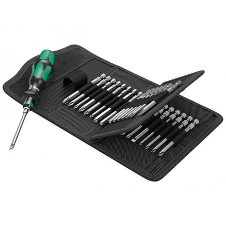 Wera skrūvgrieža un galvas komplekts Kraftform Kompakt 62 (05059297001), 33 gab.