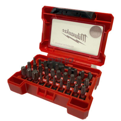 Torx uzgaļu komplekts Milwaukee SHOCKWAVE Impact Duty, 32 gab.