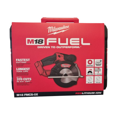 Akumulatora ripzāģis Milwaukee M18 FMCS-0X, 18 V, 150 mm + korpuss