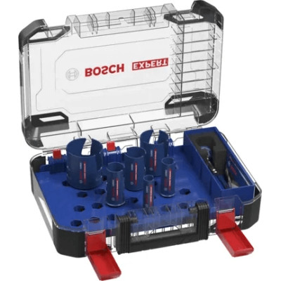 Urbju komplekts Bosch EXPERT CONSTRUCTION MATERIAL (20-64 mm, 10 gab.)