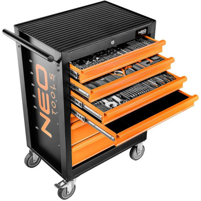 Instrumentu ratiņi/skapis Neo 84-222-12 (7 atvilktnes + 176 instrumenti)