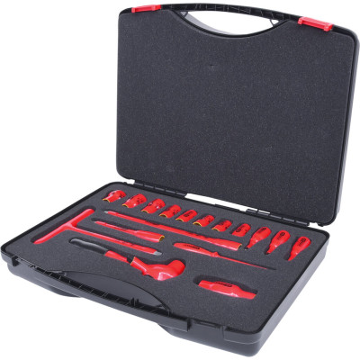 KS Tools 3/8" uzgriežņu atslēgu komplekts ar izolētiem instrumentiem, 16 daļas (117.1850)