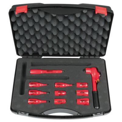 KS Tools 3/8" uzgriežņu atslēgu komplekts ar izolētiem instrumentiem, 11 daļas (117.1887)