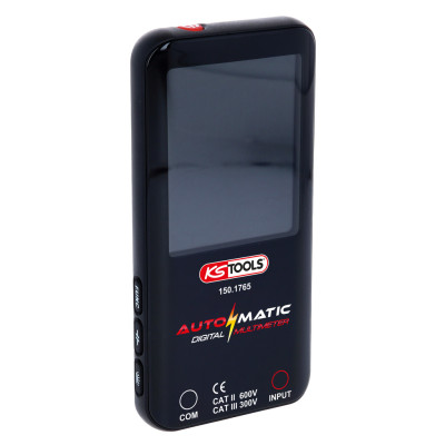 KS Tools automātiskais digitālais multimetrs, ieskaitot testa zondes (150.1765)