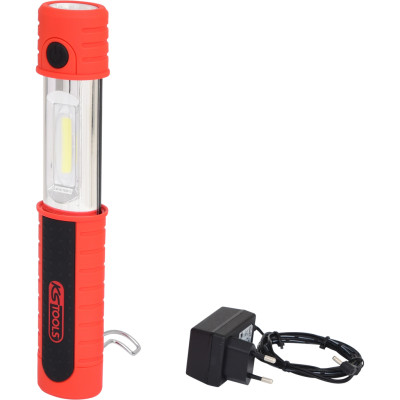 KS Tools STRIPE LED uzlādējama darba lampa, 2 vatu LED lente + 6 LED lukturītis (150.4312)