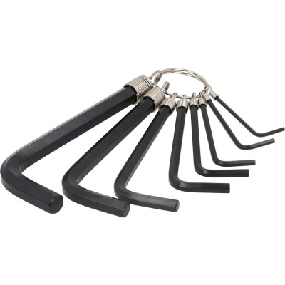 KS Tools sešstūra atslēgu komplekts uz gredzena, 8 daļas, 2–10 mm (151.3250)