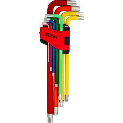 KS Tools RIBE leņķa tapu atslēgu komplekts, XL, 9 daļas (151.4500)