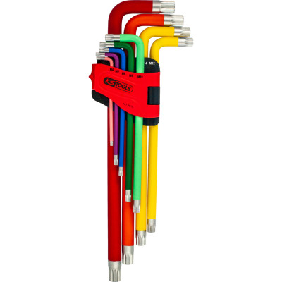 KS Tools daudzzobu (XZN®) leņķa atslēgu komplekts, XL, 9 daļas (151.4510)