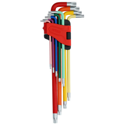 KS Tools Torx leņķa atslēgu komplekts, īpaši garš, 9 daļas (151.4760)