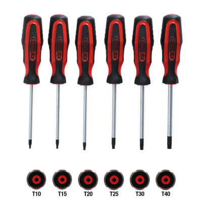 KS Tools ERGOTORQUEplus skrūvgriežu komplekts, 6 daļas, Torx (159.0030)