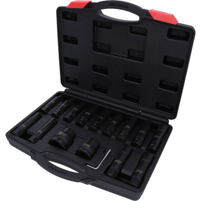 KS Tools 3/4"+1" triecienatslēgu un uzgaļu komplekts, 16 daļas (450.0420)