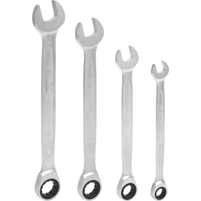 KS Tools GEARplus sprūdrata atslēgu komplekts, 4 daļas, 10–19 mm (503.4204)
