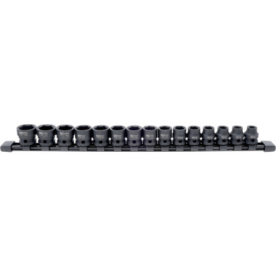 KS Tools 1/2" sešstūra triecienuzmavu komplekts, īpaši īss, 15 daļas (515.0055)