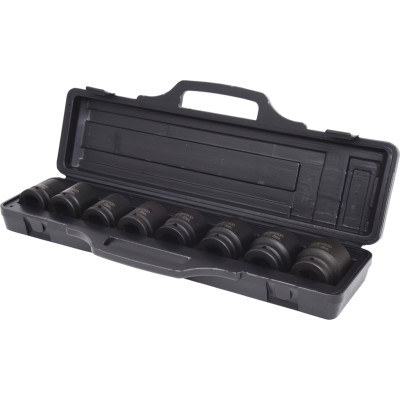 KS Tools 3/4" sešstūra triecienuzgriežņu komplekts, 8 daļas, īss, 24-38 mm (515.0119)