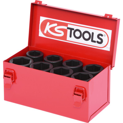 KS Tools 3/4" sešstūra triecienuzgriežņu komplekts, 8 daļas garš (515.0510)