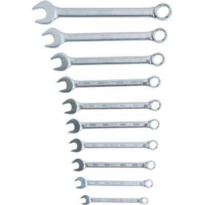 KS Tools leņķa kombinēto uzgriežņu atslēgu komplekts, 10 daļas, 8–22 mm (517.0052)