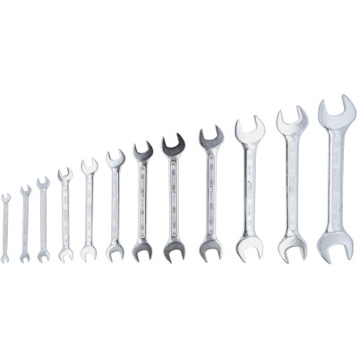 KS Tools dubulto vaļējo uzgriežņu atslēgu komplekts, 12 daļas, 6x7-30x32 mm (517.0123)