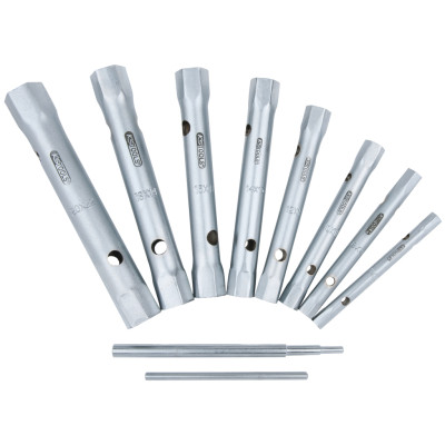 KS Tools cauruļu uzgriežņu atslēgu komplekts, 10 daļas, 6x7-20x22 mm (518.0900)