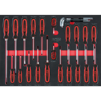 KS Tools SCS skrūvgriežu komplekts, 29 daļas, 1/1 sistēmas ieliktnī (711.1029)