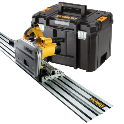 Dewalt elektriskais dziļzāģis (DWS520KTR-QS), 165 mm, 1300 W + virzošais lineāls (DWS5022), 1,5 m