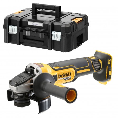 Dewalt akumulatora leņķa slīpmašīna DCG405NT-XJ, 125 mm, 18 V + korpuss