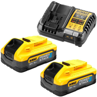 DeWalt akumulatoru komplekts DCB1104H2-QW 18 V, 2 x 5,0 Ah POWERSTACK