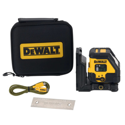DeWalt krustlīniju lāzers DCLE14201GB-XJ zaļš, USB-C, 45 m