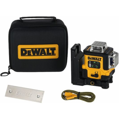 DeWalt lāzera nivelieris DCLE14361GB-XJ zaļš, 3 x 360°, USB-C