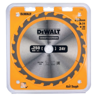 DeWalt ripzāģa disks DT1956-QZ 250 x 30 mm 24 zobi