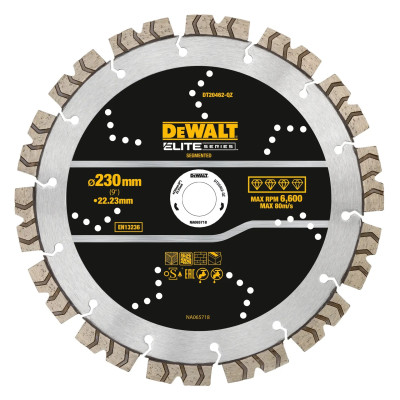 DeWalt ELITE dimanta griezējdisks DT20462-QZ 230 x 22,23 mm