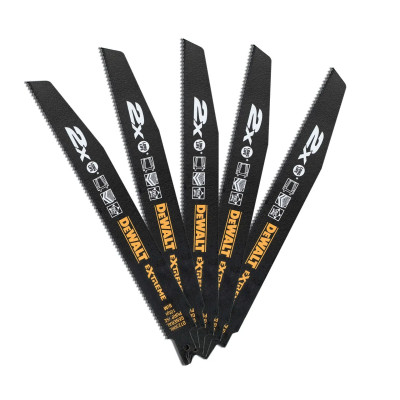 DeWalt EXTREME Bi-Metal zobenzāģa asmeņi DT2308L-QZ 5 gab.
