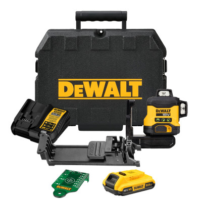 DeWalt akumulatora daudzlīniju lāzers DCLE34031D1 3x360° zaļš 18 V