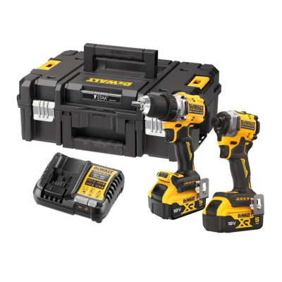 DeWalt akumulatora instrumentu komplekts DCK2051P2T-QW 18 V, DCD800 + DCF850, 2 x 5.0 Ah