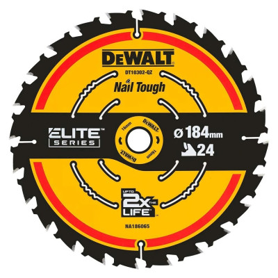 DeWalt ELITE ripzāģa disks DT10402 190/30 mm, 24 zobi