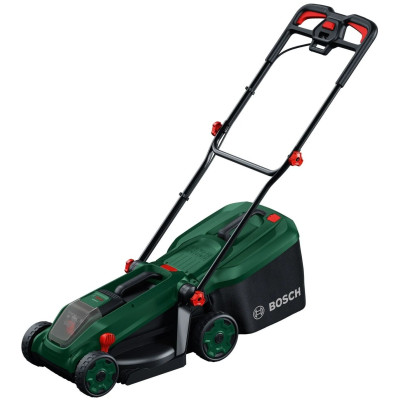 Bosch Rotak 18V-34 dārza instruments 18 V, 34 cm, su 4,0 Ah akumuliatoriumi ir įkrovikliu