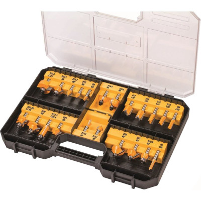 DeWalt cietmetāla frēžu komplekts DT90017-QZ 22 vnt. 8 mm