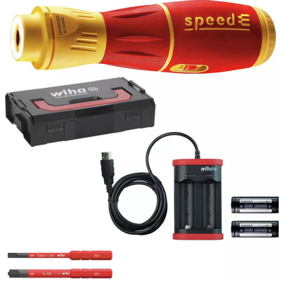 Wiha elektriskais skrūvgriezis speedE II 44318 7 daļas L-Boxx Mini