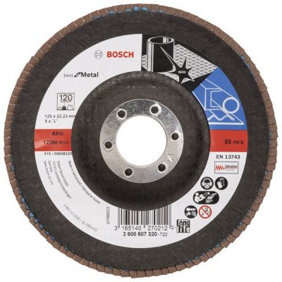 Bosch X431 lamelu slīpdisks 125 mm G120