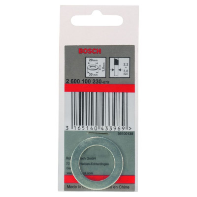 Bosch PRO saw blade reduction ring redukcijas gredzens 30 × 1,8 × 25,4 mm