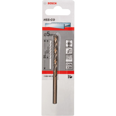 Bosch HSS-Co DIN 338 urbis 5,1 × 52 × 86 mm