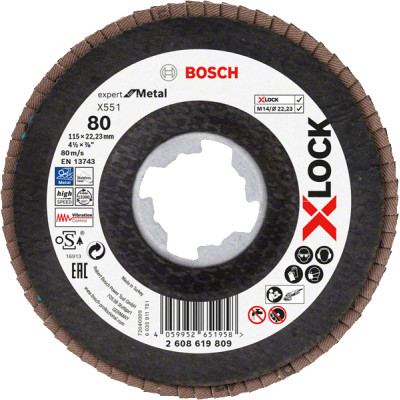 Bosch lamelu slīpdisks X-LOCK