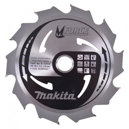 Griešanas disks Makita M-FORCE 165x20x10Z (B-31918)