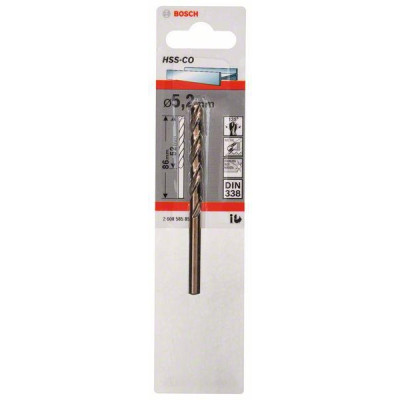Bosch metāla urbis HSS-Co DIN 338 5,2 mm