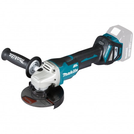 Akumulatora leņķa slīpmašīna Makita (DGA515Z), 125 mm, 18 V