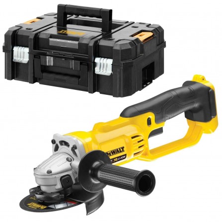 Dewalt akumulatora leņķa slīpmašīna DCG412NT-XJ, 18 V, 125 mm + korpuss