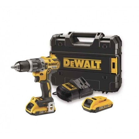 Dewalt bezvadu trieciena draivera komplekts DCD796D2, 18 V, 2 x 2 Ah, lādētājs + futrālis