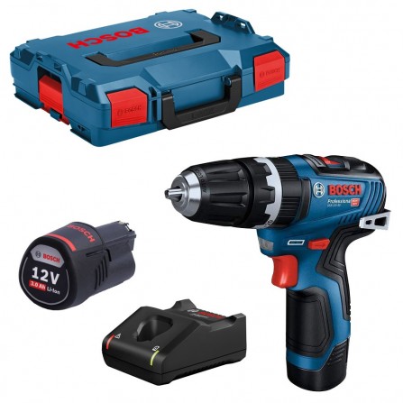 Akumulatora trieciengriezējs Bosch GSB 12V-35 komplekts, 12 V, 2 x 3 Ah, lādētājs, + maciņš